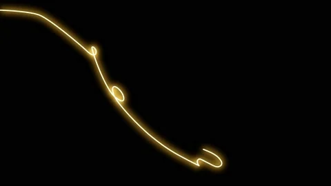 Animated butterfly neon elements effect, Light neon on black background with Video stock 165932115