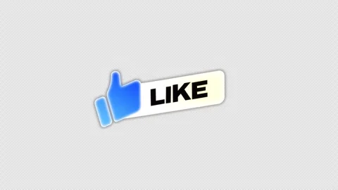 Animated Like Button Icon Appearing on Transparent Background 库存影片 346956376