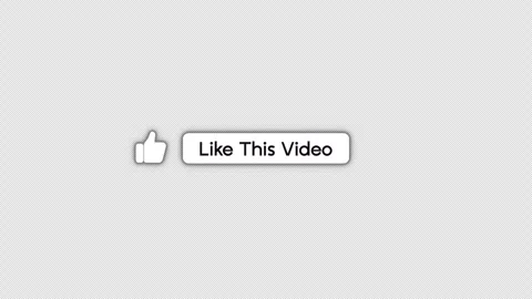 Animated Like Button Overlay with Glitch Effect on Transparent Background Stock Footage 341324756