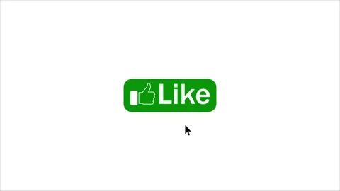 Animated like button on white background,Click on like button. Stock Footage 310595558