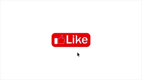 Animated like button on white background,Click on like button. Stock Footage 310595561