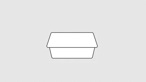 Animated bw bouncing lunch box Stock Footage 239631716