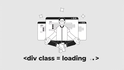 Animated bw div class loader Stock-Footage 238462430