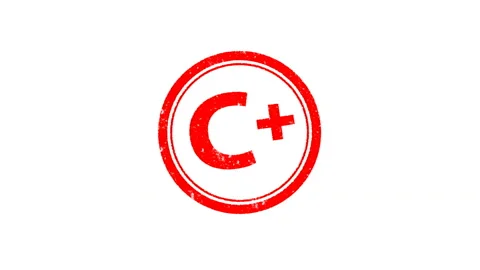 Animated C+, C, C- Stamp Grade Score on Black, White, Green and Alpha Channel Stock Footage 148162162