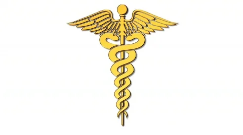 Animated Caduceus - multips versions &amp; alpha Stock Footage 313515