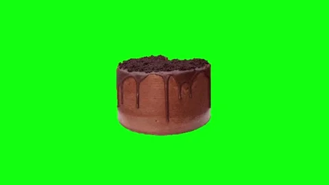 Animated Cake on Green Screen Chroma key background 動画素材 336658496