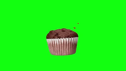Animated Cake on Green Screen Chroma key background Stock-Footage 336658502