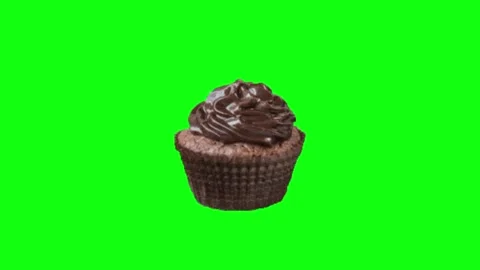 Animated Cake on Green Screen Chroma key background Vídeos de archivo 336658526
