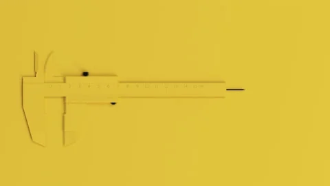 Animated calipers. Open and close. 3d render Stock Footage 99162356