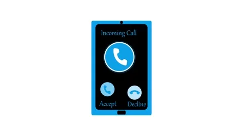 Animated Calling Symbol Featuring Simple Telephone Icon, Simple Smartphone .. Vídeo Stock 311731695
