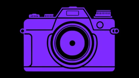 Animated Camera Icon – Perfect for Media &amp; Portfolio Design Vidéo 309919531