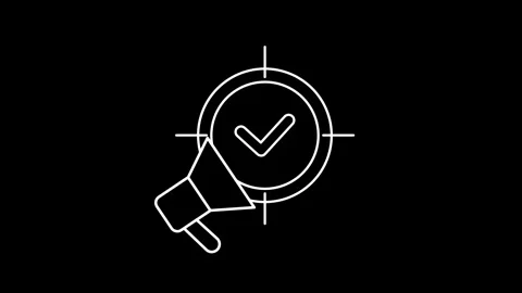 Animated campaign icons in thin line style 動画素材 314617422
