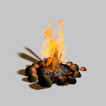 Animated Campfire ~ 3D Model ~ Download #91501926 | Pond5