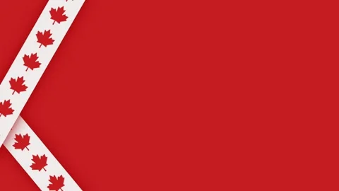 Animated of Canada flag background with free space for your text. Stock Footage 240920054