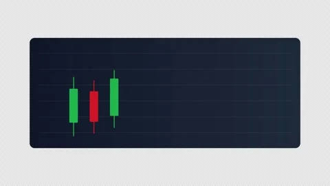 Animated Candlestick Chart Stock Market Trading Graph with Alpha Channel Stock Footage 333584232