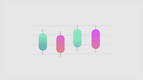 Animated candlesticks chart | Stock Video | Pond5