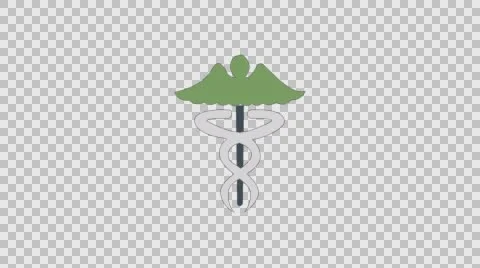 Animated Canduceus Stockbeeldmateriaal 56724880