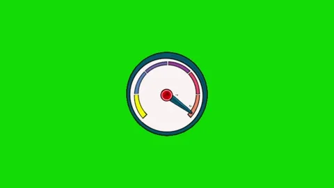 Animated Car Speedometer Green Screen 動画素材 336658602