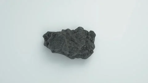 Animated Carbon Specimen on Plain Background Stock Footage 288408712