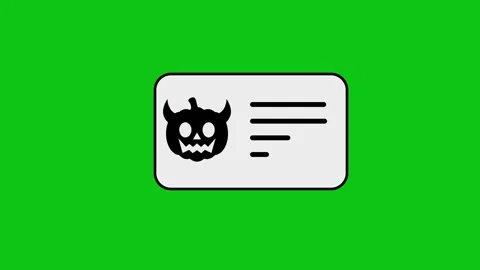 Animated card with pumpkin icon and checklist lines on green background. Stock Footage 346497091
