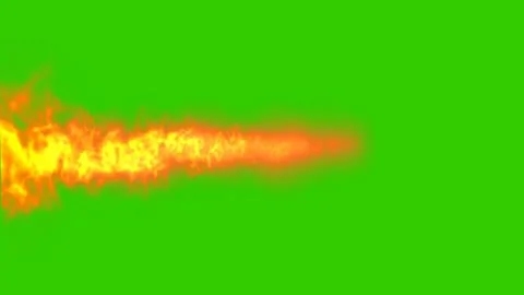 Animated Cartoon Breathing Fire Stock Footage 278341831