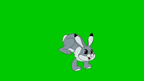 Animated Cartoon Character Hare 2 Stock Footage 85904976