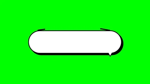 Animated Cartoon Comic Bubble on Green Screen Stock Footage 348191390
