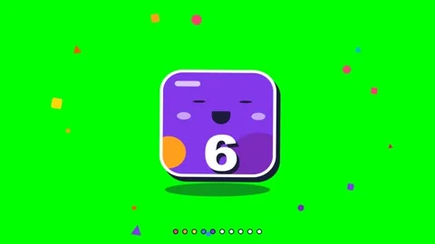 Animated Cartoon Countdown Timer with Fun Character Stock Footage 348191195