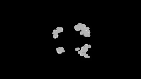 Animated Cartoon Smoke Explosion Stock Footage 278341843