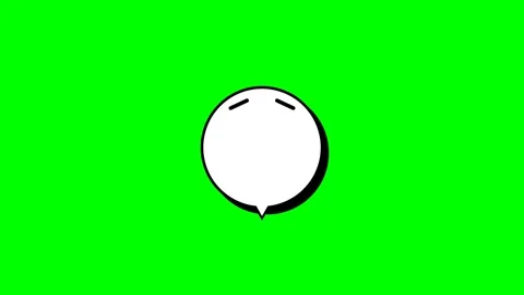 Animated Cartoon Speech Bubble Pop-Up Stock Footage 347626417