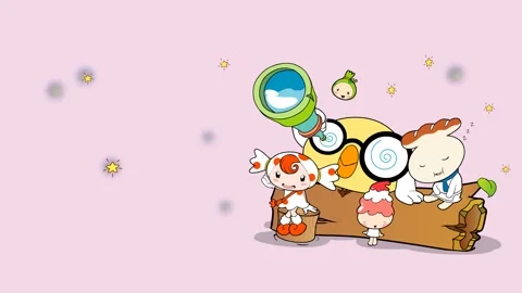 animated cartoons characters background,... | Stock Video | Pond5