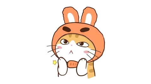 Animated Cat Clapping Congratulations - White Background Stock Footage 282785054