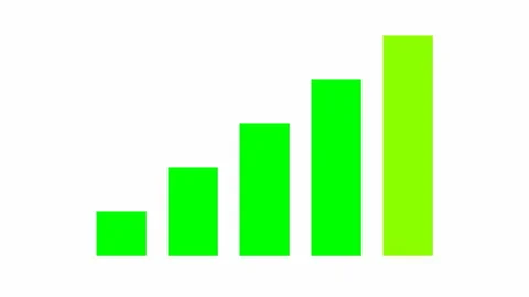 Animated cellular signal bars Stock Footage 288226389
