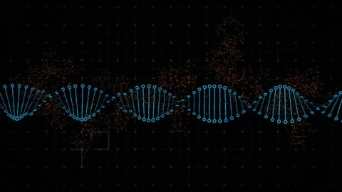 Animated CG DNA Stock Footage 125781318