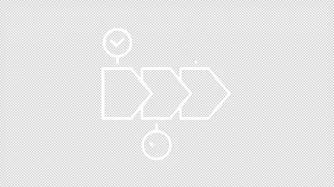 Animated chain white line icon Stock Footage 337773933