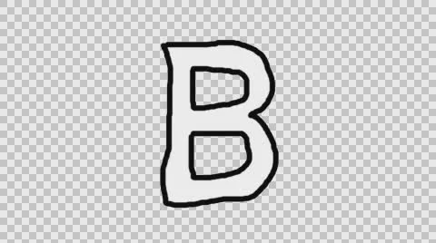 Animated Character B with Alpha Channel Stock Footage 65313347