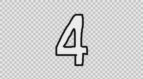 Animated Character Four with Alpha Channel Stock Footage 65313266