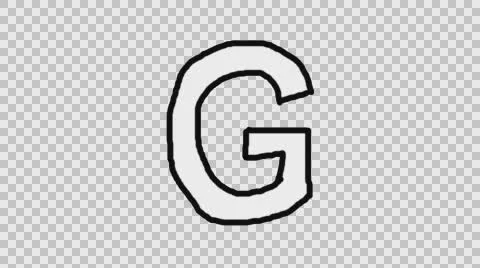 Animated Character G with Alpha Channel Stock Footage 65313393