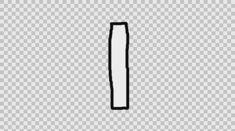 Animated Character I with Alpha Channel Stock Footage 65313405