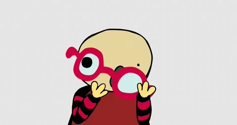 Animated character looking for clues Stock Footage 165767554