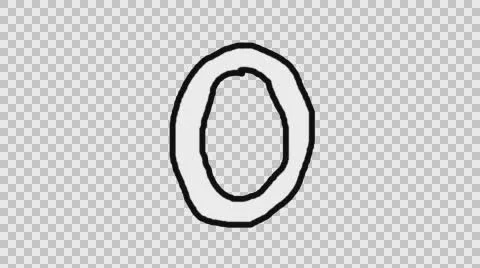 Animated Character O with Alpha Channel Stock Footage 65313455