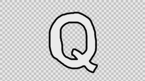 Animated Character Q with Alpha Channel Stock Footage 65313473