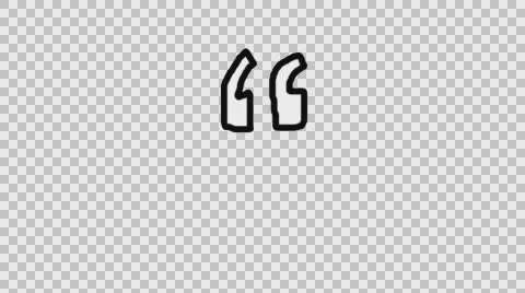Animated Character Quotes with Alpha Channel Stock Footage 65313225