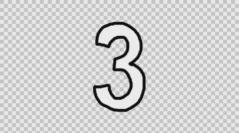 Animated Character Three with Alpha Channel Stock Footage 65313256