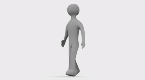 Animated character walks. Seamless loop.... | Stock Video | Pond5