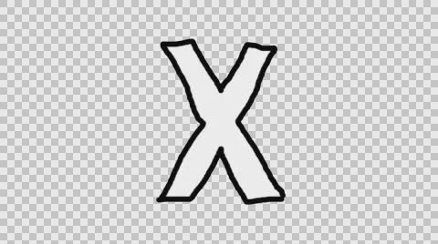 Animated Character X with Alpha Channel Stock Footage 65313534