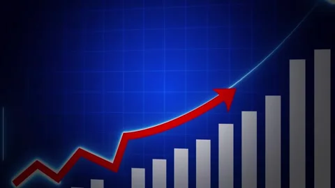 Animated Chart Demonstrating Upward Trend Signifying Performance Success 動画素材 270035936
