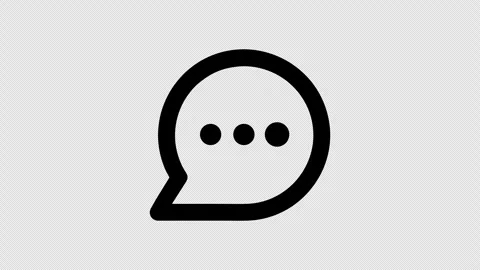 Animated Chat Bubble Fill and Line Art Typing Dots Reveal 库存影片 337372941
