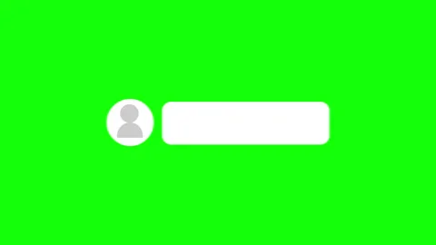 Animated Chat Bubble Message Icon on Green Screen Vídeos de archivo 334358452