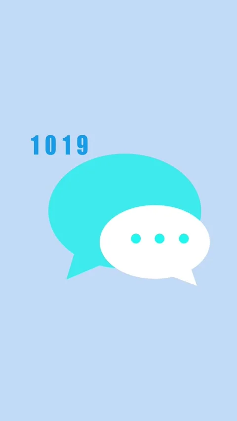 Animated chat bubbles 1063 vertical video online conversation social media .. Stock Footage 321628685